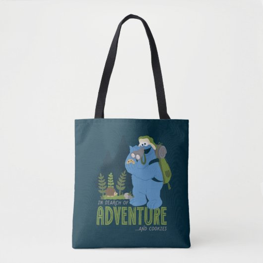 Cookie Monster | Op zoek naar avontuur...en koekje Tote Bag (Voorkant)