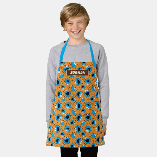 Cookie Monster over Cookie Pattern Schort (Gedragen)