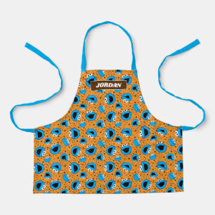 Cookie Monster over Cookie Pattern Schort