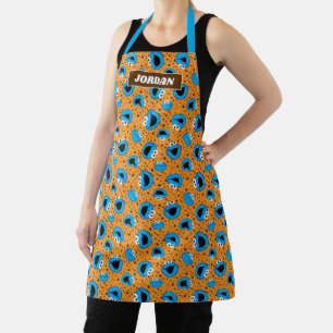 Cookie Monster over Cookie Pattern Schort