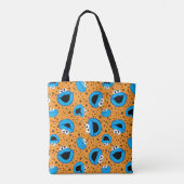 Cookie Monster over Cookie Pattern Tote Bag (Achterkant)