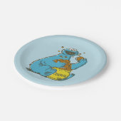Cookie Monster  Papieren Bordje (Gekanteld)