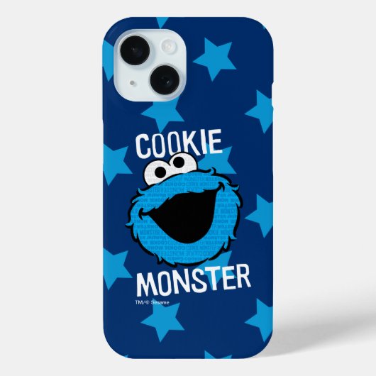 Cookie Monster Patroon Gezicht Case-Mate iPhone Case (Achterkant)