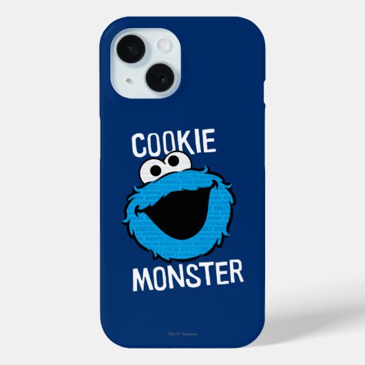 Cookie Monster patroon gezicht Case-Mate iPhone Case (Achterkant)