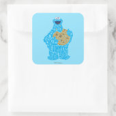 Cookie Monster Patroon Vullen Vierkante Sticker (Tas)
