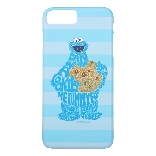 Cookie Monster patroon vulling Case-Mate iPhone Case (Achterkant)
