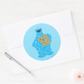 Cookie Monster Patroon Vulling Ronde Sticker (Envelop)