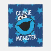 Cookie Monster Pattern Face Fleece Deken (Voorkant)