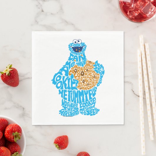 Cookie Monster Pattern Fill Servetten (Insitu)
