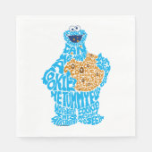Cookie Monster Pattern Fill Servetten (Voorkant)