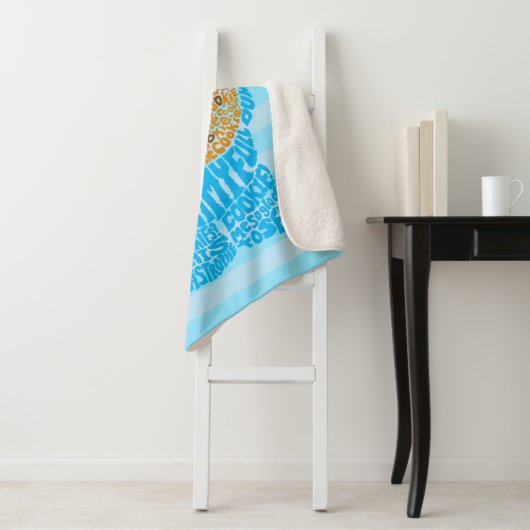 Cookie Monster Pattern Fill Sherpa Deken (In situ)