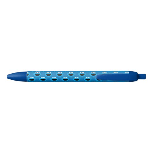 Cookie Monster Pattern glimlachen Blauwe Inkt Pen (Achterkant)