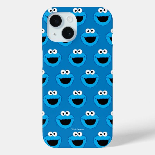 Cookie Monster Pattern glimlachen Case-Mate iPhone Case (Achterkant)