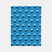 Cookie Monster Pattern glimlachen Fleece Deken (Voorkant)