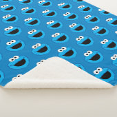 Cookie Monster Pattern glimlachen Sherpa Deken (3/4)