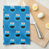 Cookie Monster Pattern glimlachen Theedoek (Quarter Fold)