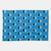 Cookie Monster Pattern glimlachen Theedoek (Horizontaal)