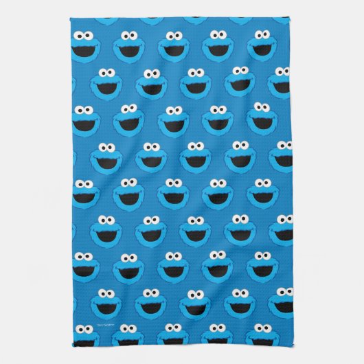 Cookie Monster Pattern glimlachen Theedoek (Verticaal)