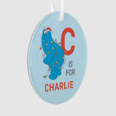  Cookie Monster | Persoonlijke naam en foto Ornament (voorkant)