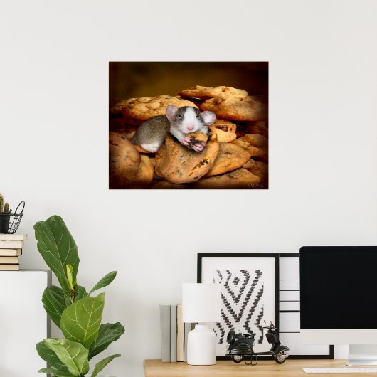 Cookie Monster Poster (Thuiskantoor)