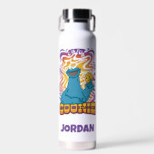 Cookie Monster | Psychedelic | Jouw namen toevoege Waterfles (Voorkant)