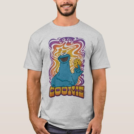 Cookie Monster | Psychedelic T-shirt (Voorkant)