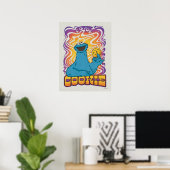 Cookie Monster | Psychedelisch Poster (Thuiskantoor)