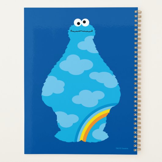 Cookie Monster Rainbows Planner (Achterkant)