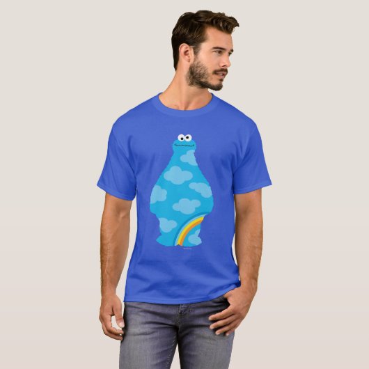Cookie Monster Rainbows T-shirt (Voorkant volledig)