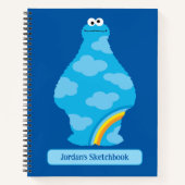 Cookie Monster Rainbows Tekening Notitieboek (Voorkant)