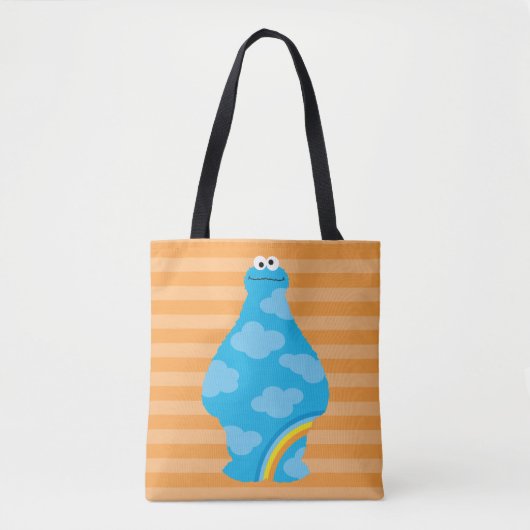 Cookie Monster Rainbows Tote Bag (Voorkant)