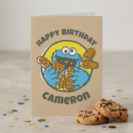 Cookie Monster Retro Kaart