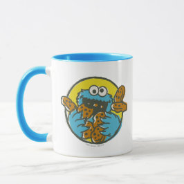 Cookie Monster Retro Mok