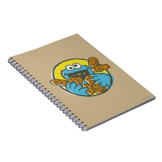 Cookie Monster Retro Notitieboek (Rechterzijde)