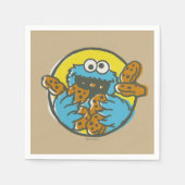 Cookie Monster Retro Servet (Voorkant)