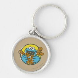 Cookie Monster Retro Sleutelhanger