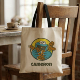 Cookie Monster Retro Tote Bag