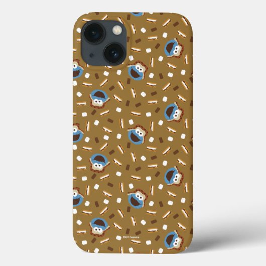 Cookie Monster S'mores Pattern Case-Mate iPhone Case (Achterkant)