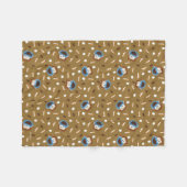 Cookie Monster S'mores Pattern Fleece Deken (Voorkant (Horizontaal))