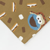 Cookie Monster S'mores Pattern Fleece Deken (Hoek)