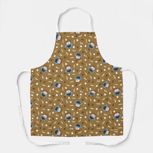Cookie Monster S'mores Pattern Schort (Voorkant)