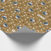 Cookie Monster S'mores Verjaardagspatroon Cadeaupapier (Hoek)