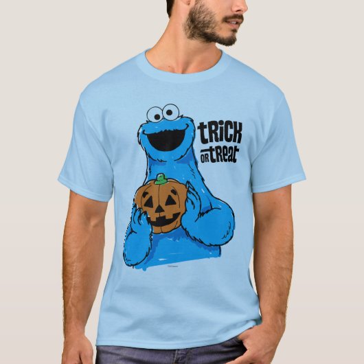 Cookie Monster - Snoep of een grap T-shirt (Voorkant)