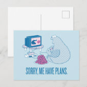 Cookie Monster | Sorry, ik heb plannen Briefkaart (Voorkant / Achterkant)