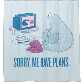 Cookie Monster | Sorry, ik heb plannen Douchegordijn (Voorkant)