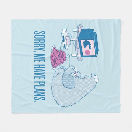 Cookie Monster | Sorry, ik heb plannen Fleece Deken (Voorkant (Horizontaal))