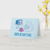 Cookie Monster | Sorry, ik heb plannen Kaart (Gele Bloem)