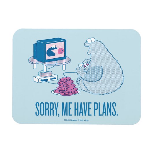Cookie Monster | Sorry, ik heb plannen Magneet (Horizontaal)