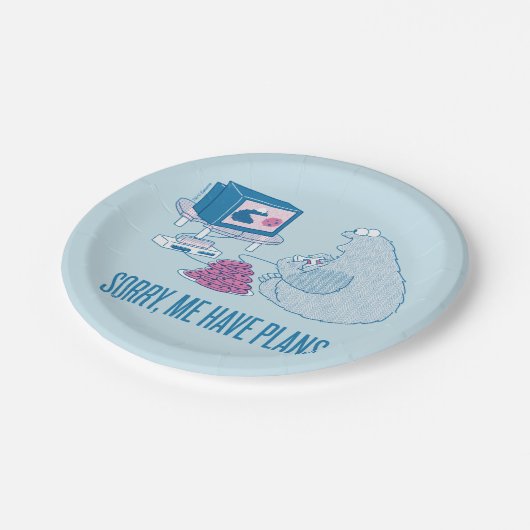 Cookie Monster | Sorry, ik heb plannen Papieren Bordje (Gekanteld)