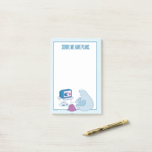 Cookie Monster | Sorry, ik heb plannen Post-it® Notes (Op bureau)
